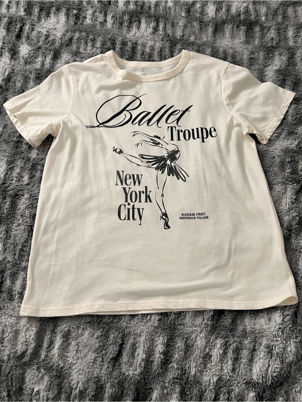 Ballet Troupe New York City Graphic Tee - Cream